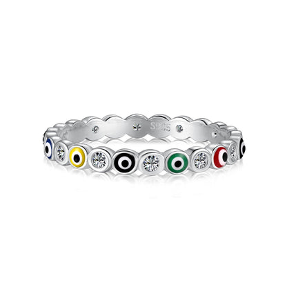 [Lumi Jewellery]Sparkling Vibrant Round Shape Daily Ring