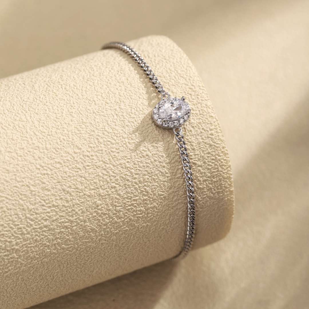 [Lumi Jewellery]Exquisite Oval Shape Bracelet