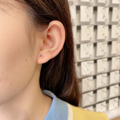 [Lumi Jewellery]Delicate Solitaire Earrings