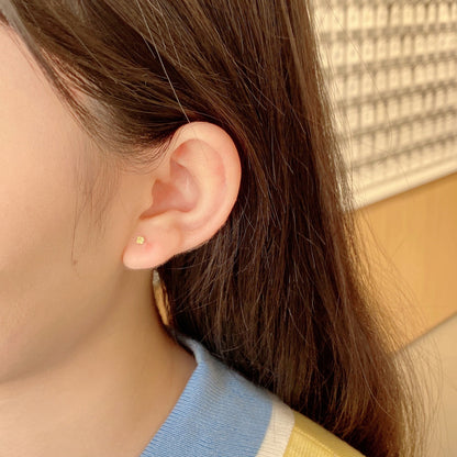 [Lumi Jewellery]Delicate Solitaire Earrings