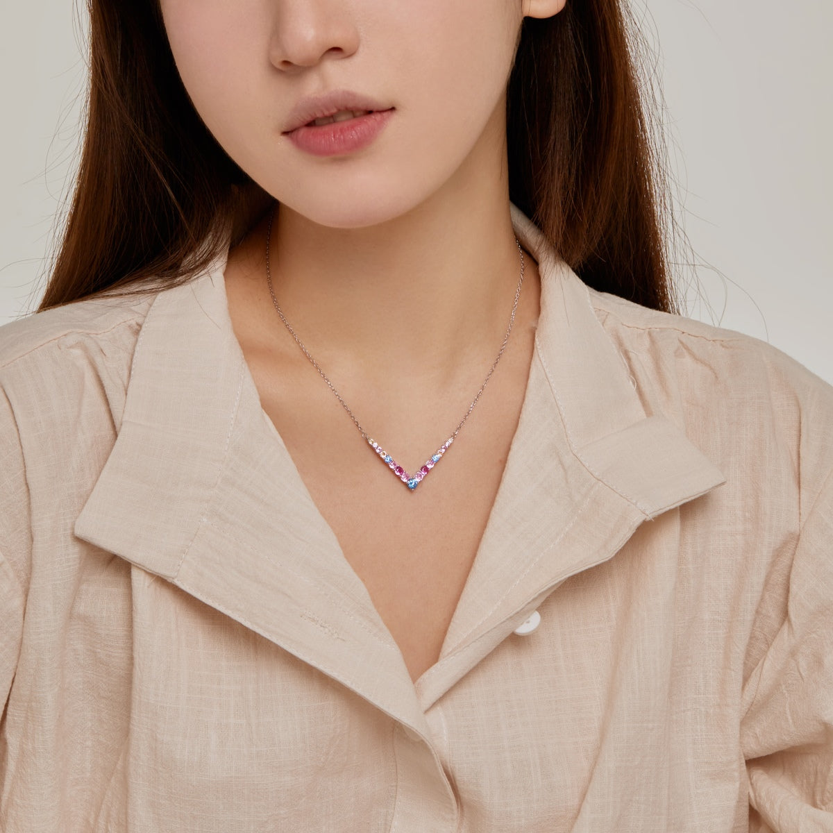 [Lumi Jewellery]Ornate Round Cut Necklace