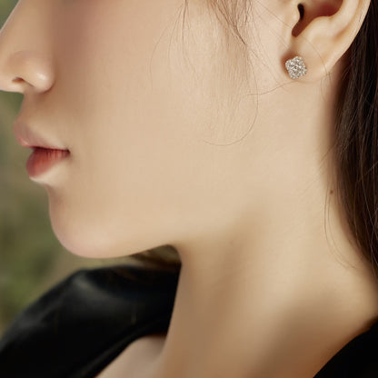 [Lumi Jewellery]Four-Leaf Clover Flower Shaped Earrings