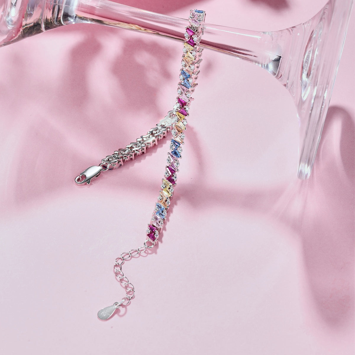 [Lumi Jewellery]Ornate Sparkling Multi Cut Party Bracelet