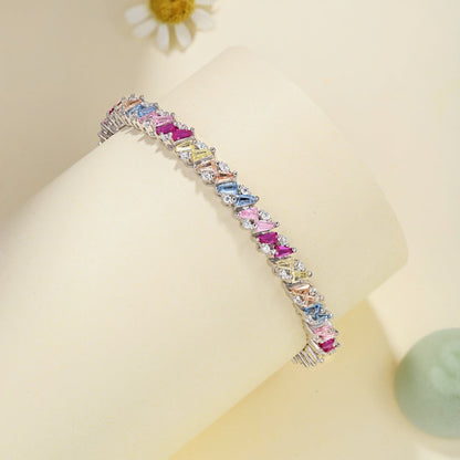 [Lumi Jewellery]Ornate Sparkling Multi Cut Party Bracelet