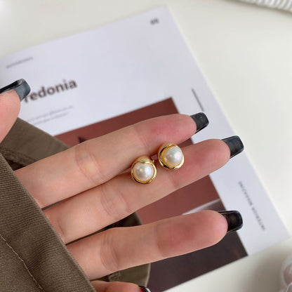 [Lumi Jewellery]Dainty Bread Pearl Earrings