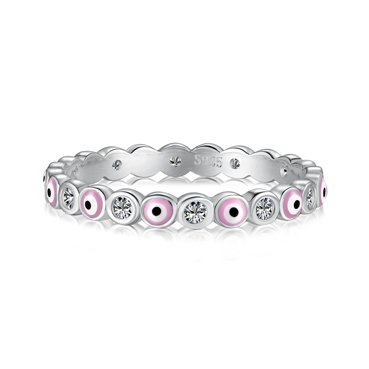 [Lumi Jewellery]Sparkling Vibrant Round Shape Daily Ring