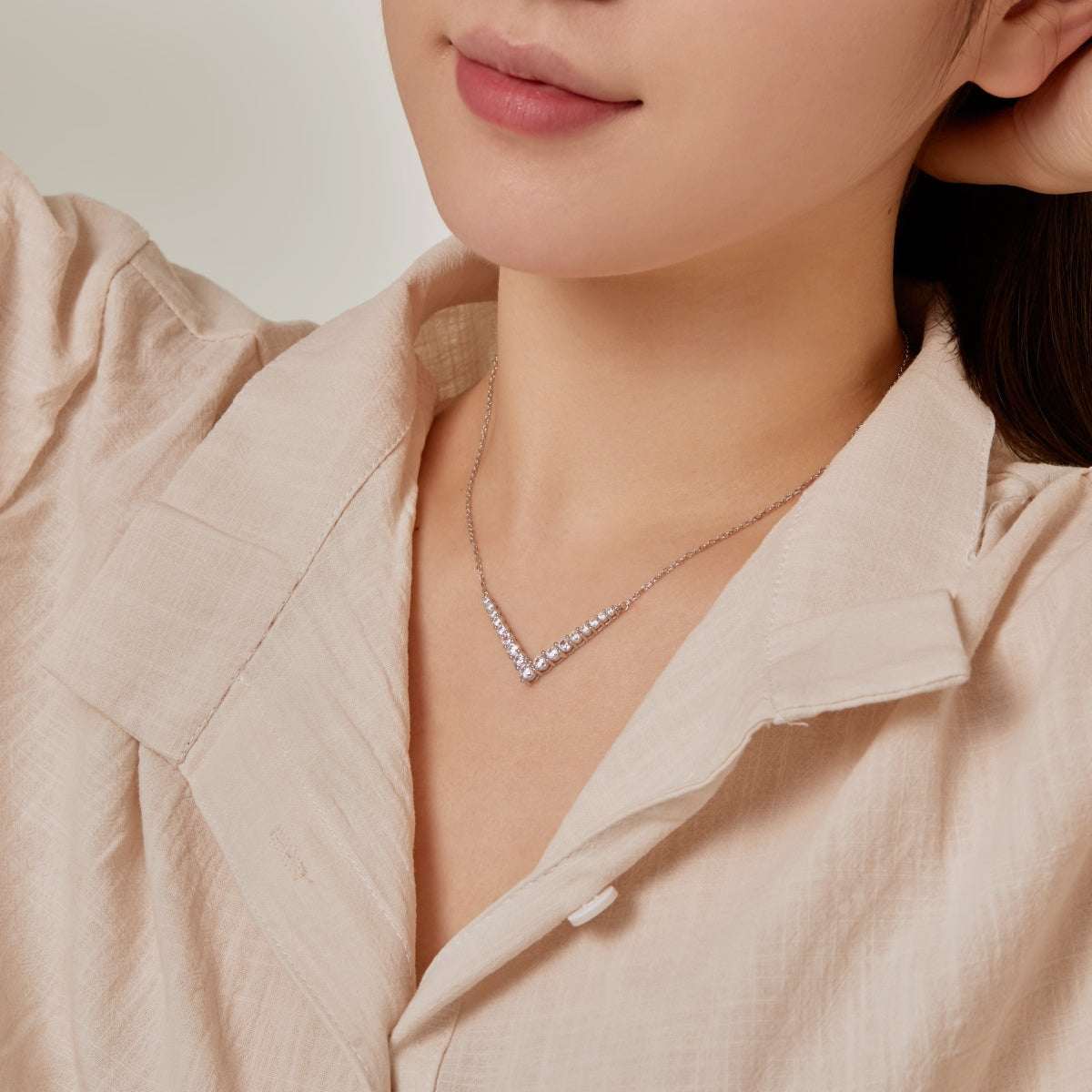 [Lumi Jewellery]Ornate Round Cut Necklace