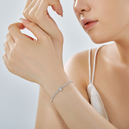 [Lumi Jewellery]0.75 Carat Exquisite Oval Cut Daily Bracelet