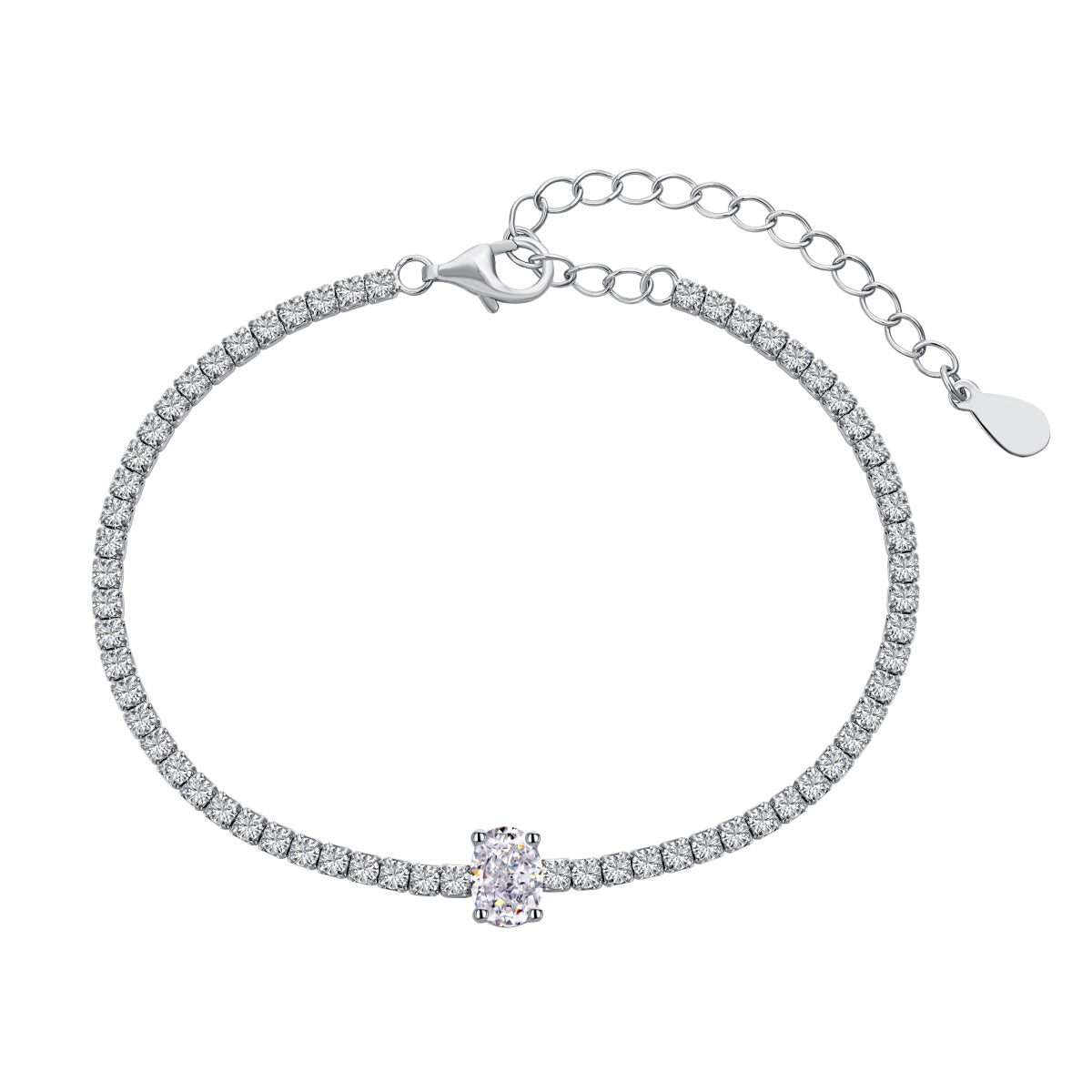 [Lumi Jewellery]0.75 Carat Exquisite Oval Cut Daily Bracelet