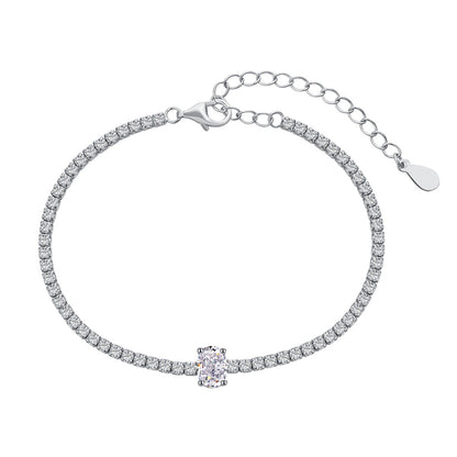 [Lumi Jewellery]0.75 Carat Exquisite Oval Cut Daily Bracelet