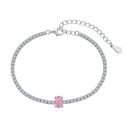 [Lumi Jewellery]0.75 Carat Exquisite Oval Cut Daily Bracelet