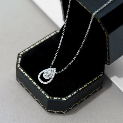 [Lumi Jewellery]Sparkling Pear Cut Necklace