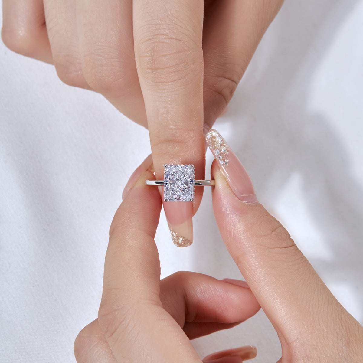 [Lumi Jewellery]4.0 Carat Ornate Enchanting Radiand Cut Banquet Ring