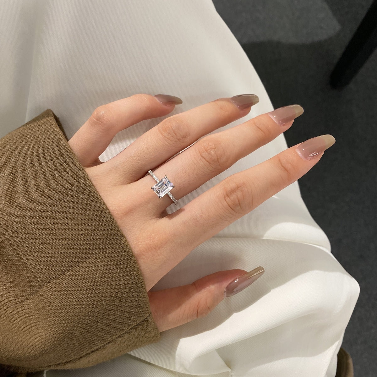 [Lumi Jewellery]2.0 Carat Scintillating Ornate Radiant Cut Party Ring