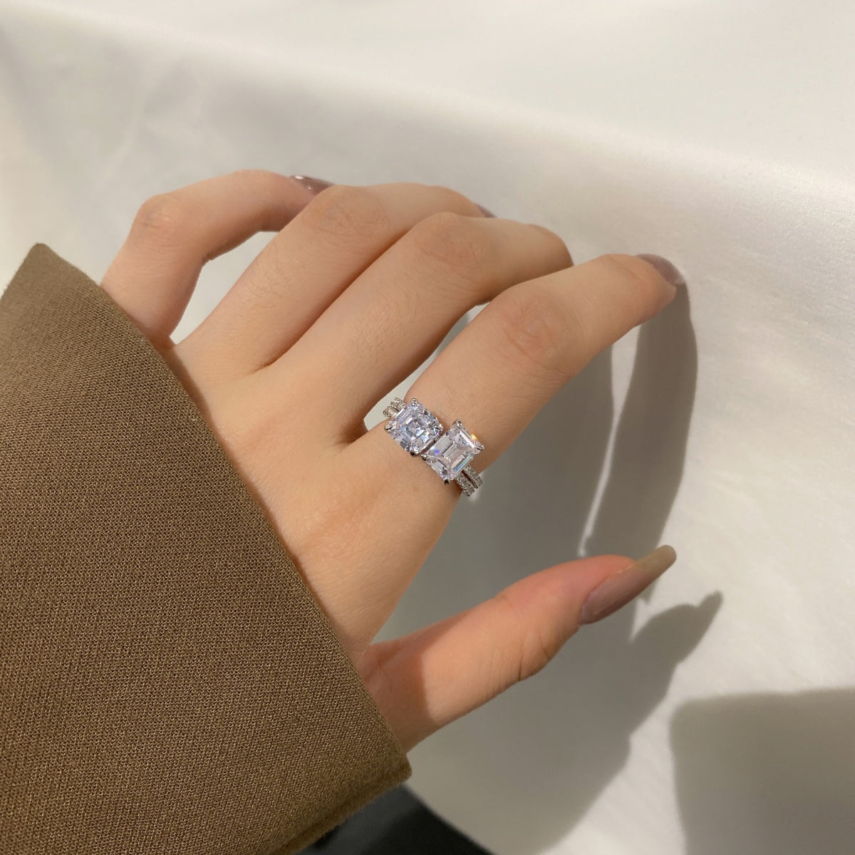 [Lumi Jewellery]2.0 Carat Scintillating Ornate Radiant Cut Party Ring