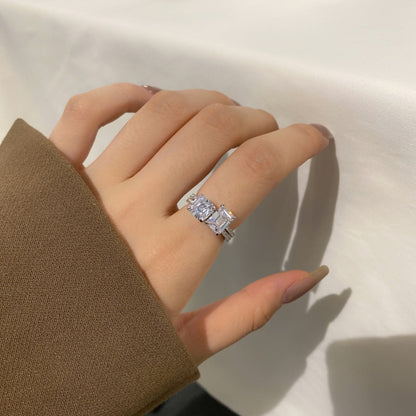 [Lumi Jewellery]2.0 Carat Scintillating Ornate Radiant Cut Party Ring