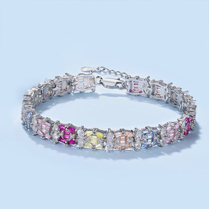 [Lumi Jewellery]Delicate Colorful Multi Cut Party Bracelet