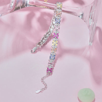 [Lumi Jewellery]Delicate Colorful Multi Cut Party Bracelet