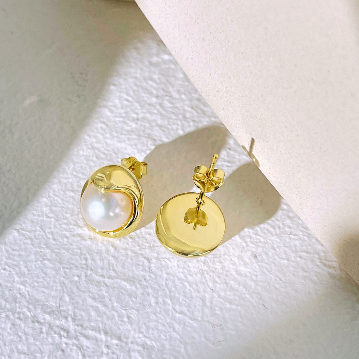 [Lumi Jewellery]Dainty Bread Pearl Earrings