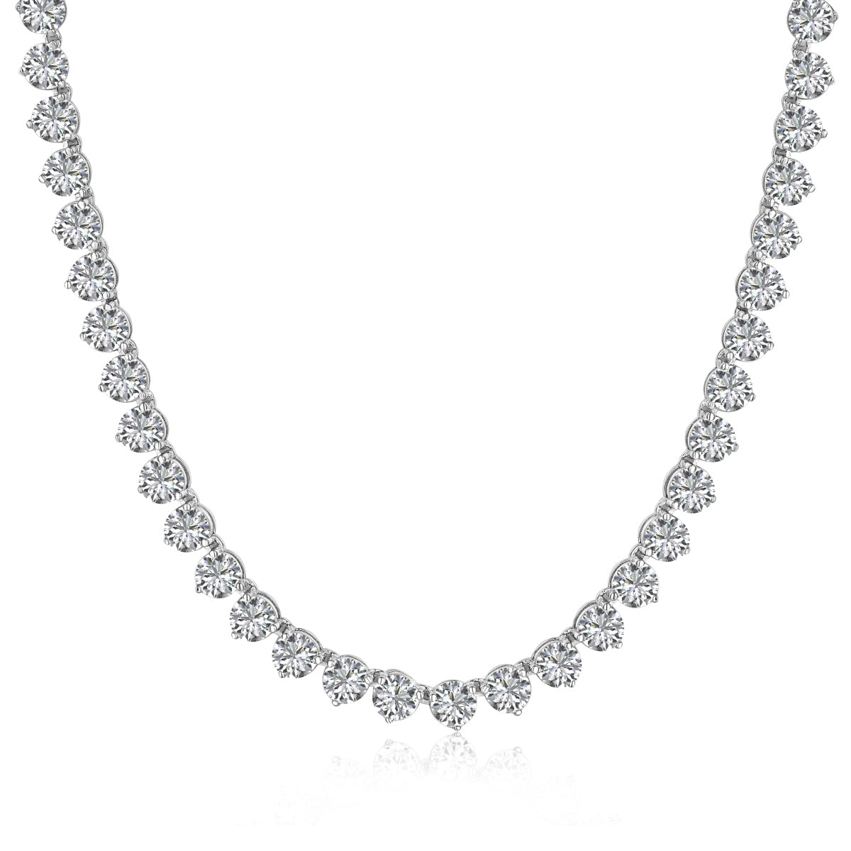 [Lumi Jewellery]Ornate Heart Cut Tennis Necklace