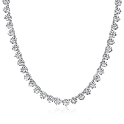 [Lumi Jewellery]Ornate Heart Cut Tennis Necklace