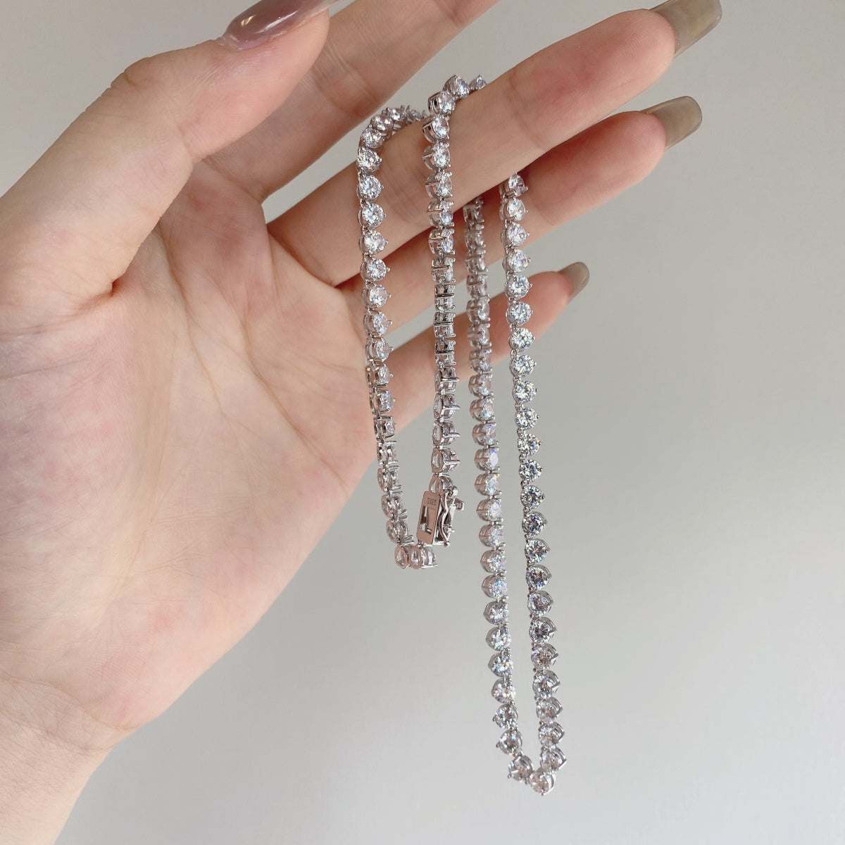 [Lumi Jewellery]Ornate Heart Cut Tennis Necklace