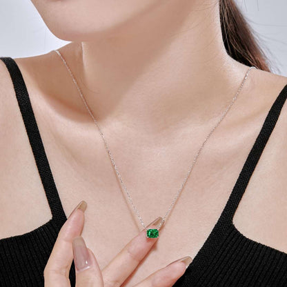 [Lumi Jewellery]Luxurious Square Shape Colorful Necalack