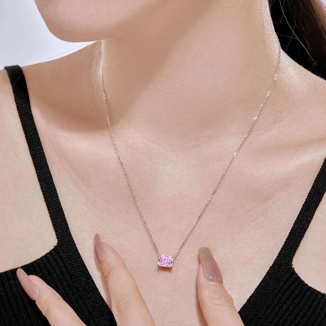 [Lumi Jewellery]Luxurious Square Shape Colorful Necalack