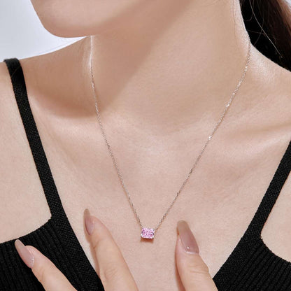 [Lumi Jewellery]Luxurious Square Shape Colorful Necalack