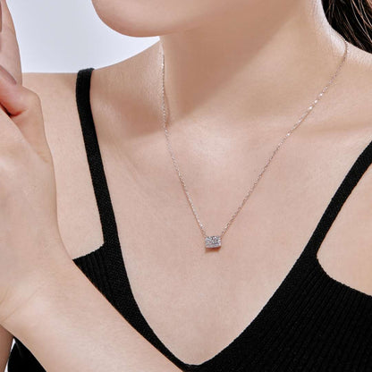 [Lumi Jewellery]Luxurious Square Shape Colorful Necalack