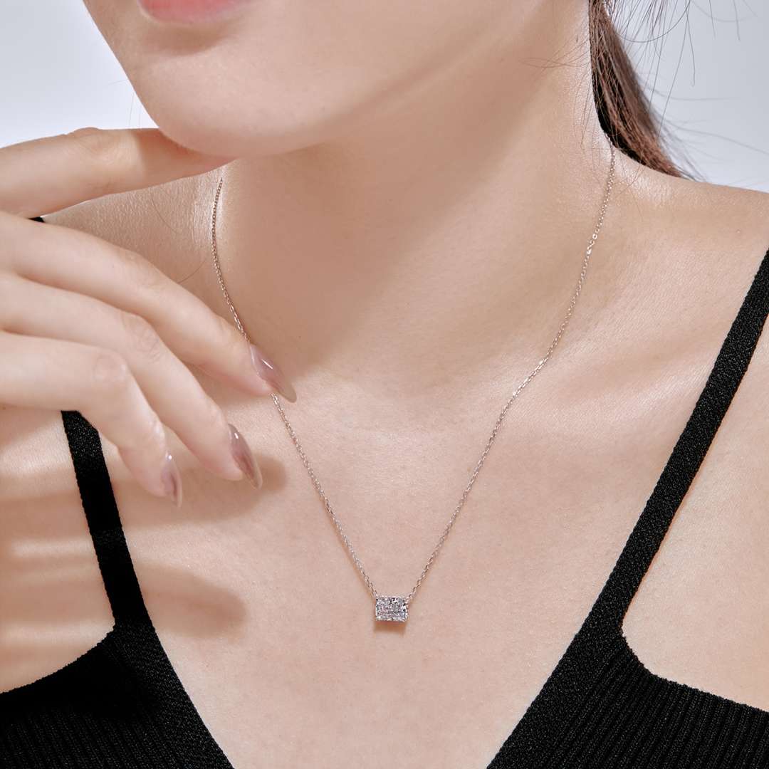 [Lumi Jewellery]Luxurious Square Shape Colorful Necalack