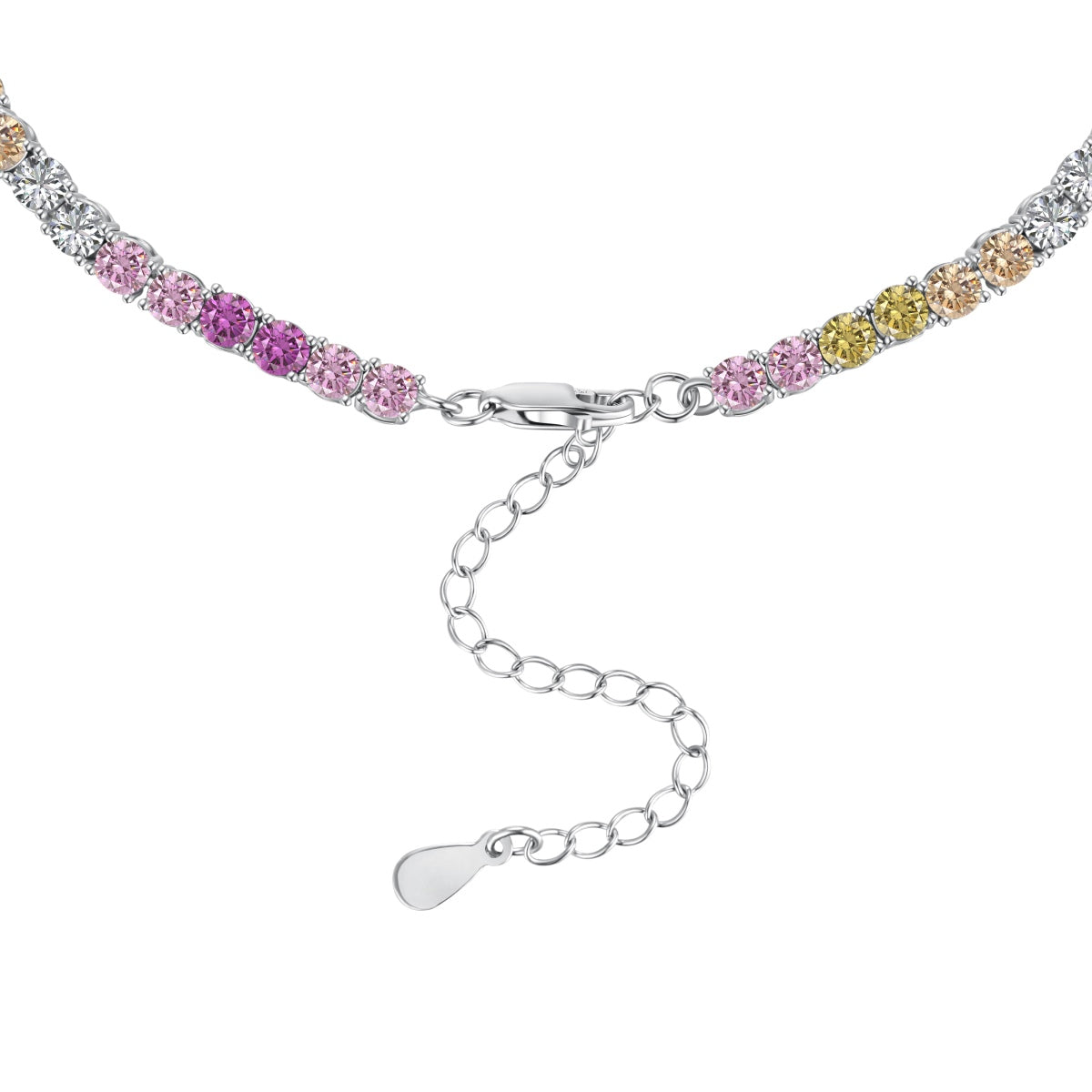 [Lumi Jewellery]Delicate Colorful Tennis Necklace