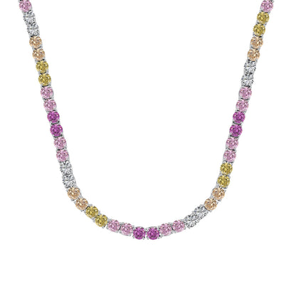 [Lumi Jewellery]Delicate Colorful Tennis Necklace