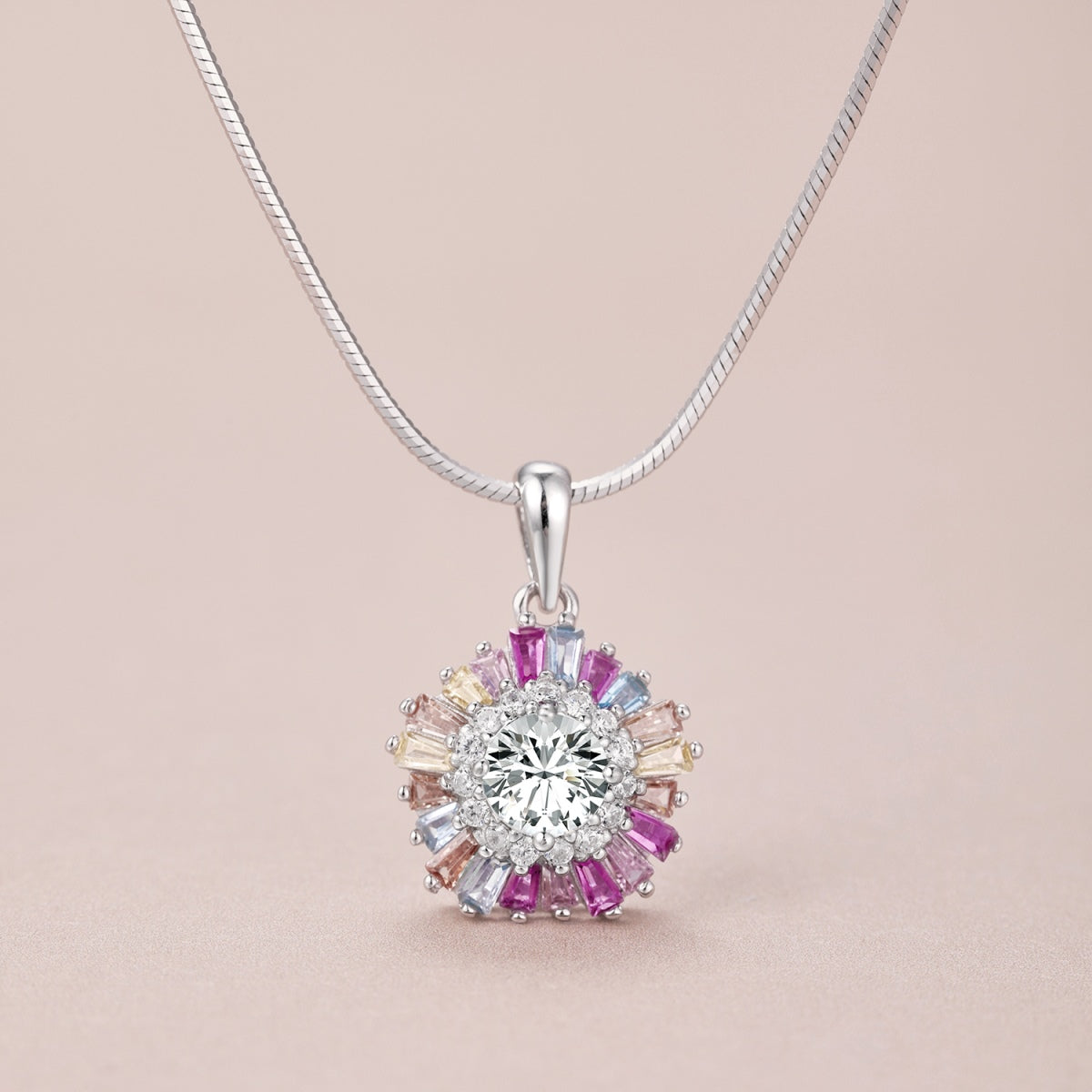 [Lumi Jewellery]Charming Flower Colorful Necklace