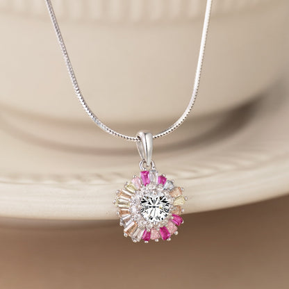 [Lumi Jewellery]Charming Flower Colorful Necklace