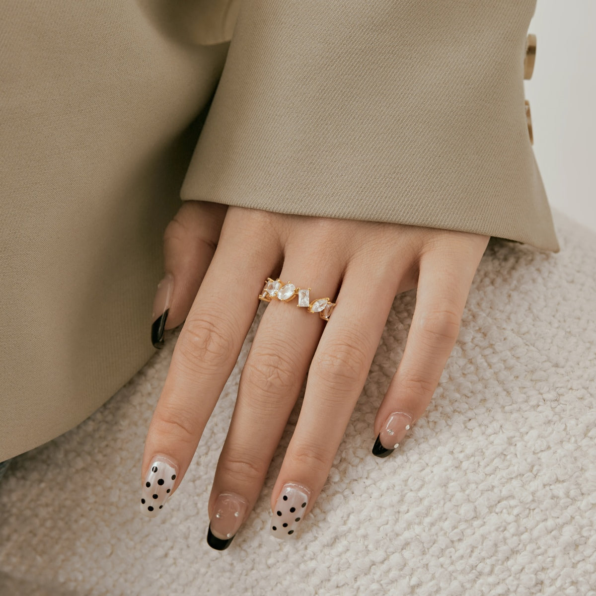 [Lumi Jewellery]Delicate Multi Cut Ring