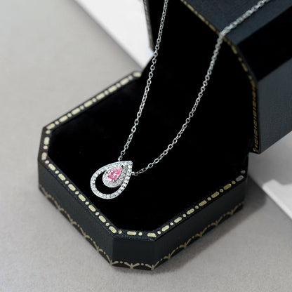 [Lumi Jewellery]Sparkling Pear Cut Necklace