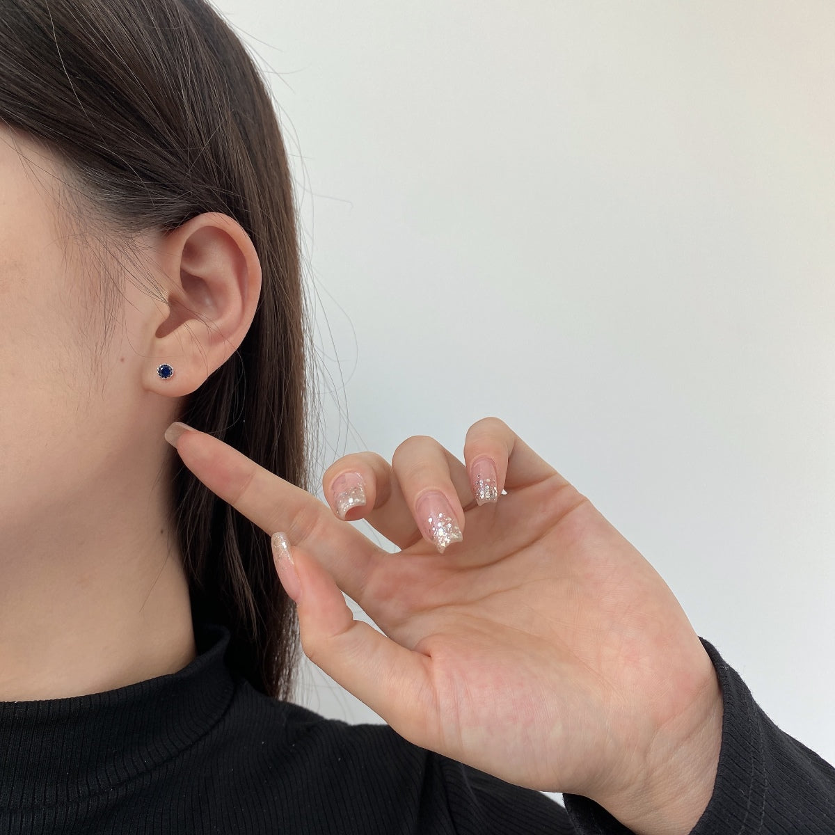 [Lumi Jewellery]Sparkling Colorful Round Shape Earrings