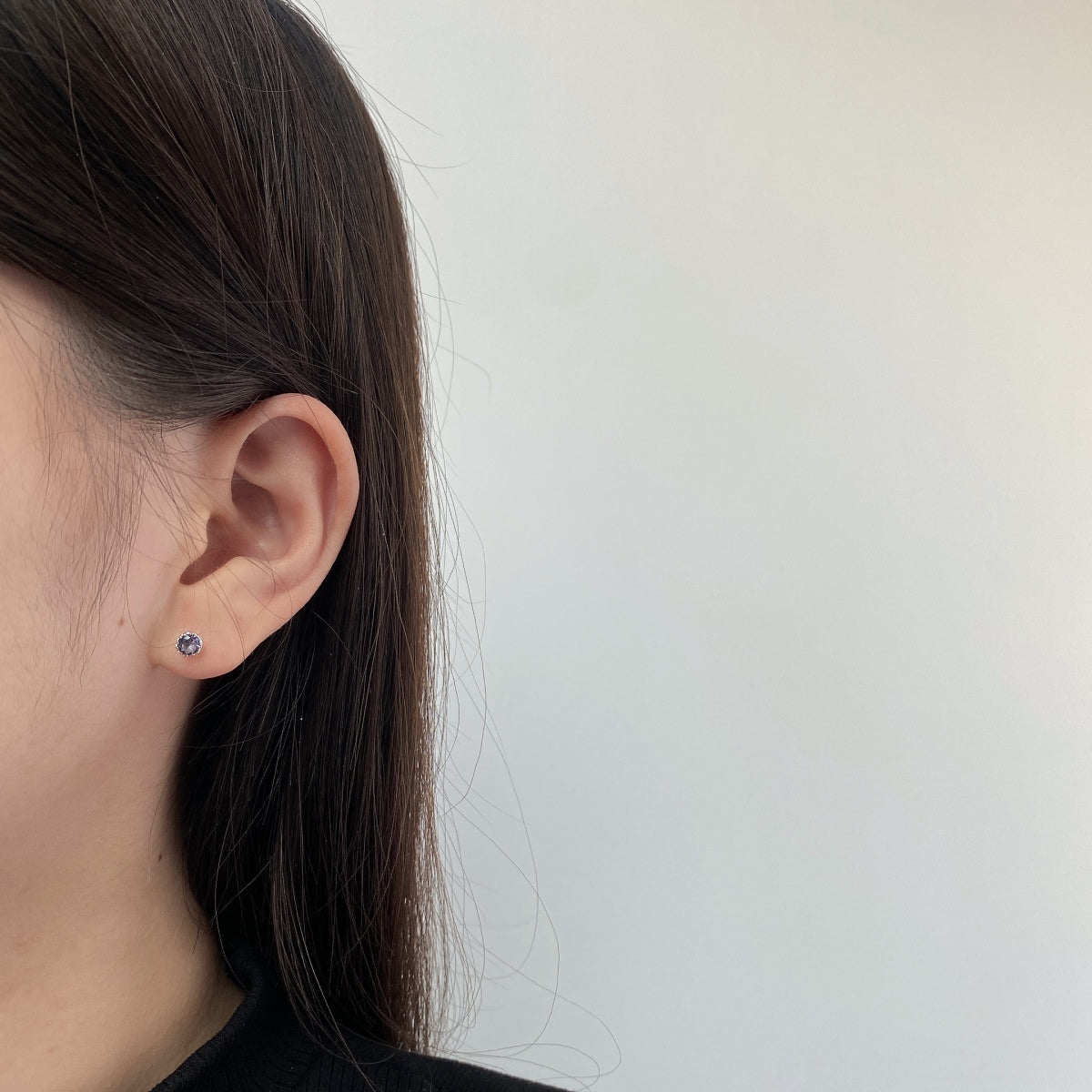[Lumi Jewellery]Sparkling Colorful Round Shape Earrings