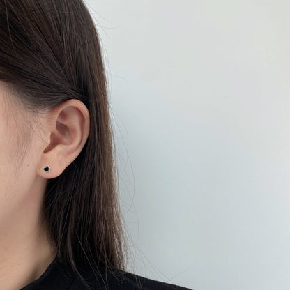 [Lumi Jewellery]Sparkling Colorful Round Shape Earrings