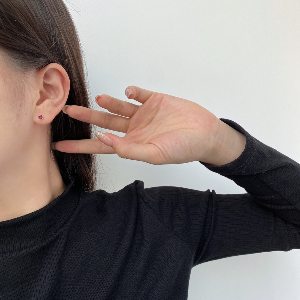 [Lumi Jewellery]Sparkling Colorful Round Shape Earrings