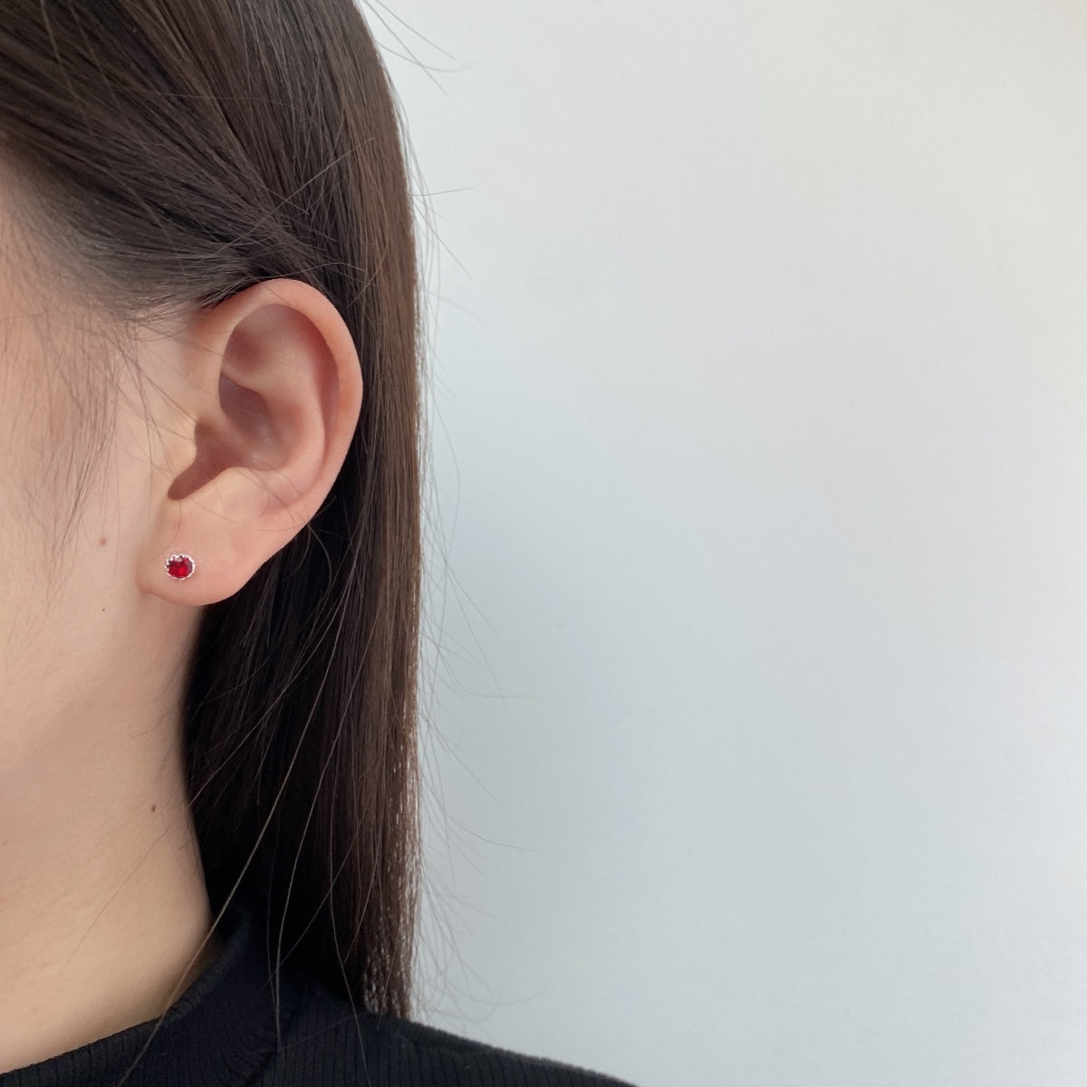 [Lumi Jewellery]Sparkling Colorful Round Shape Earrings