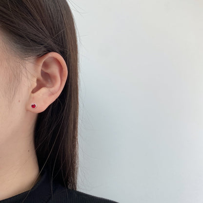 [Lumi Jewellery]Sparkling Colorful Round Shape Earrings