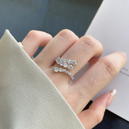 [Lumi Jewellery]Unique Vivid Snake Shape Daily Ring