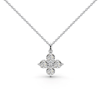 [Lumi Jewellery]Four-Leaf Clover And Eight-Pointed Star Necklace