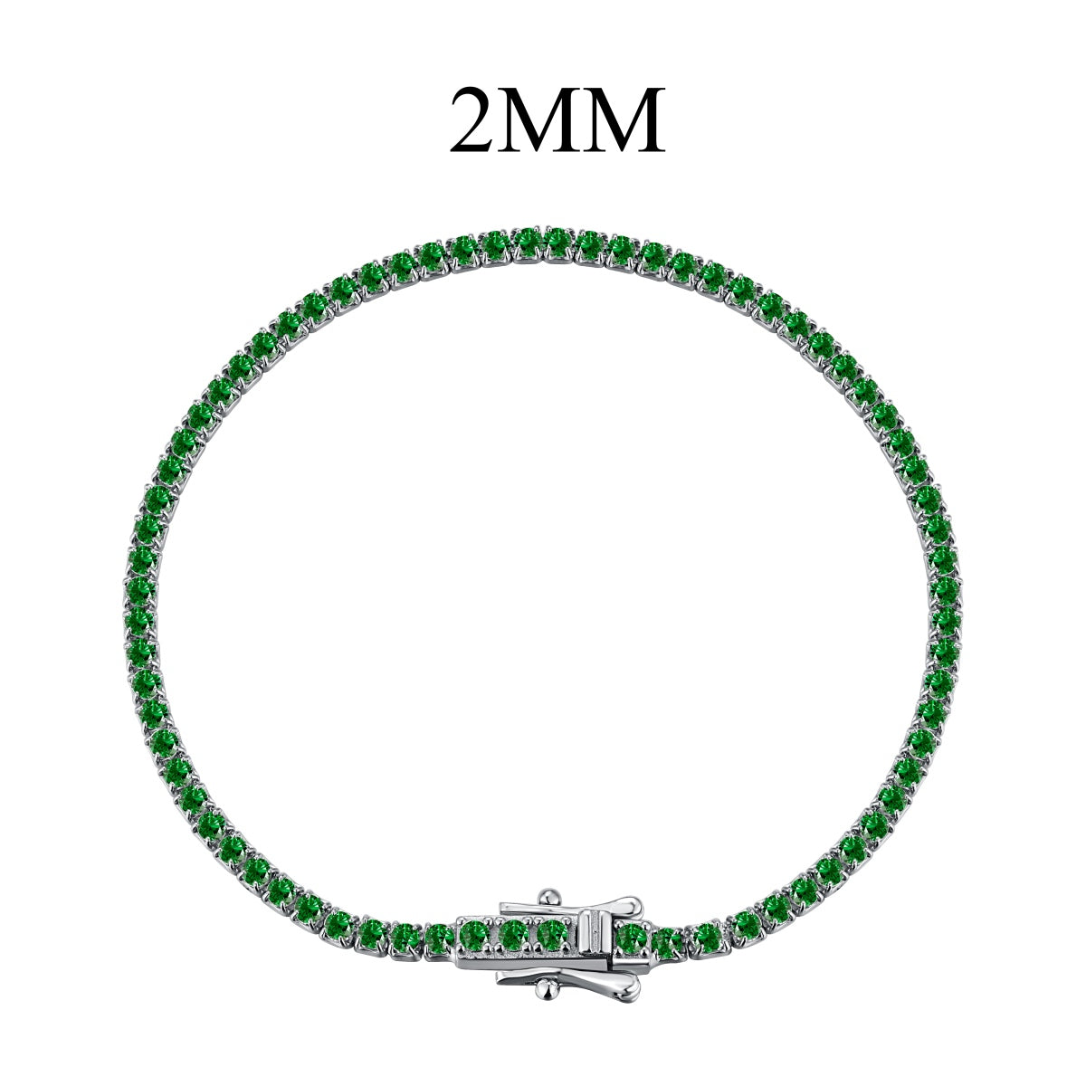 [Lumi Jewellery]Radiant Colorful Round Cut Party Bracelet
