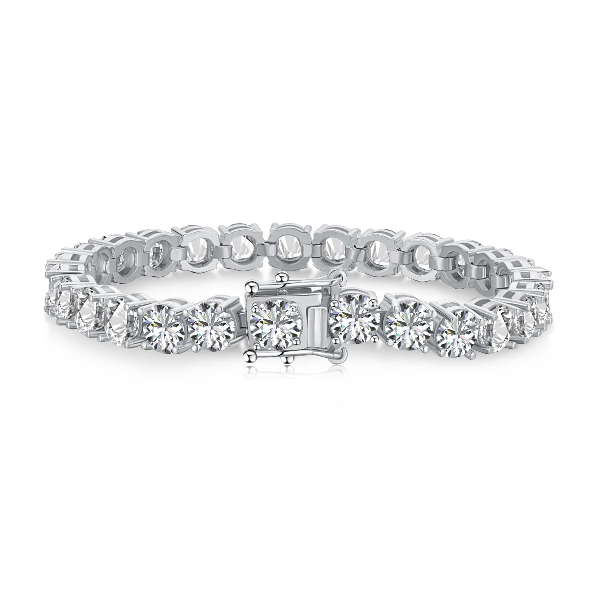[Lumi Jewellery]0.75 Carat Dazzling Round Cut Wedding Bracelet