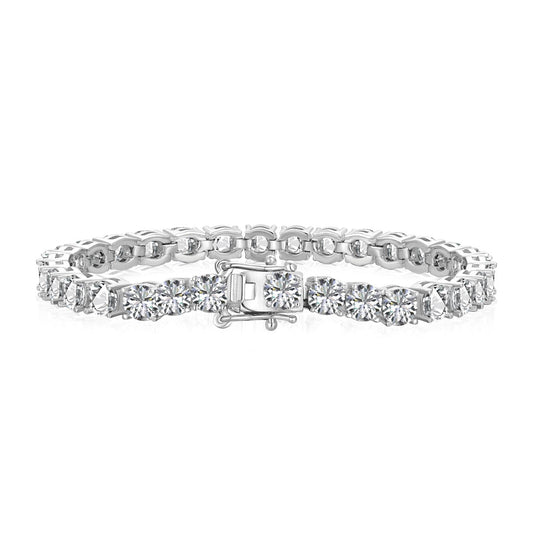 [Lumi Jewellery]Ornate Sparkling Round Cut Wedding Bracelet