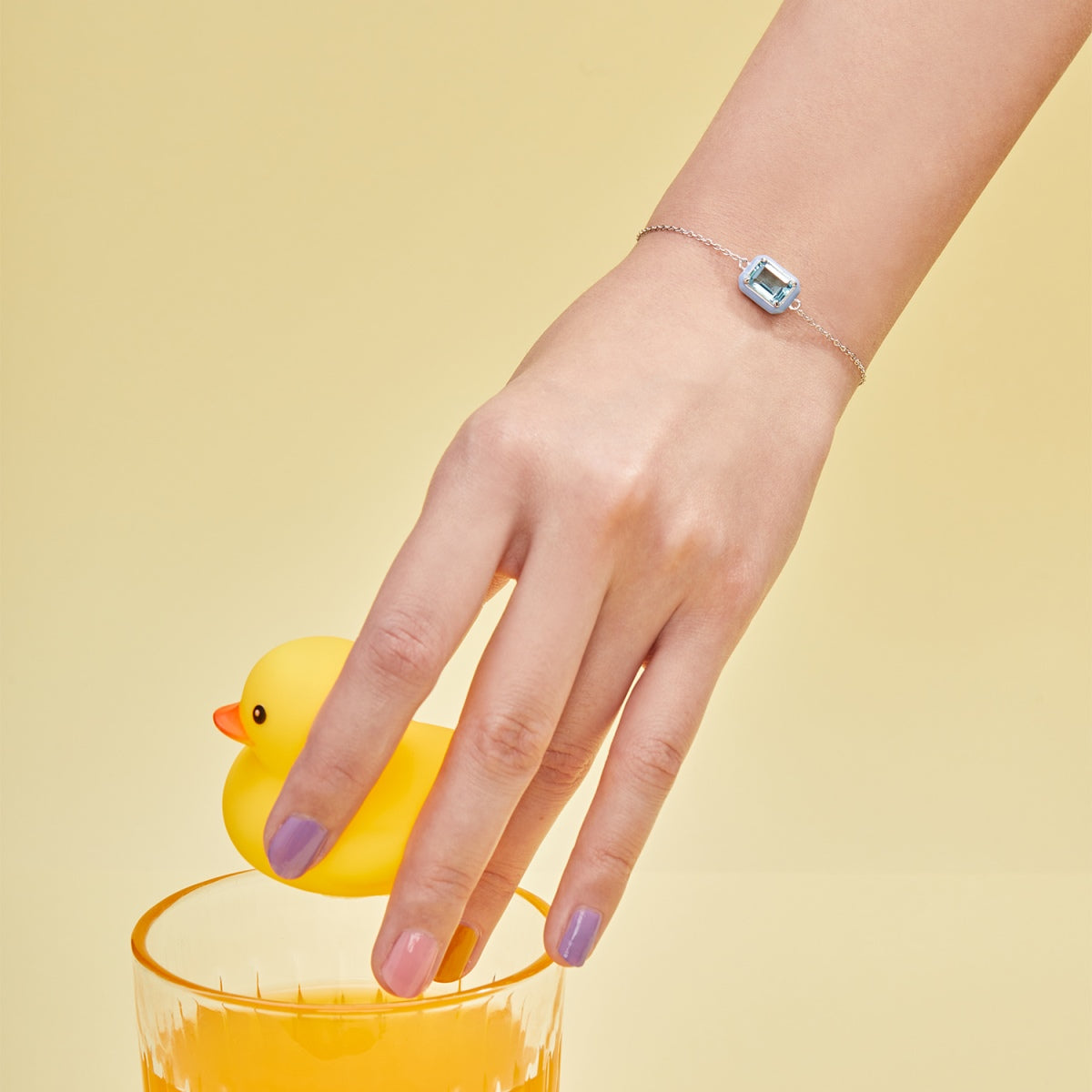 [Lumi Jewellery]2.0 Carat Sparkling Colorful Emerald Cut Daily Bracelet