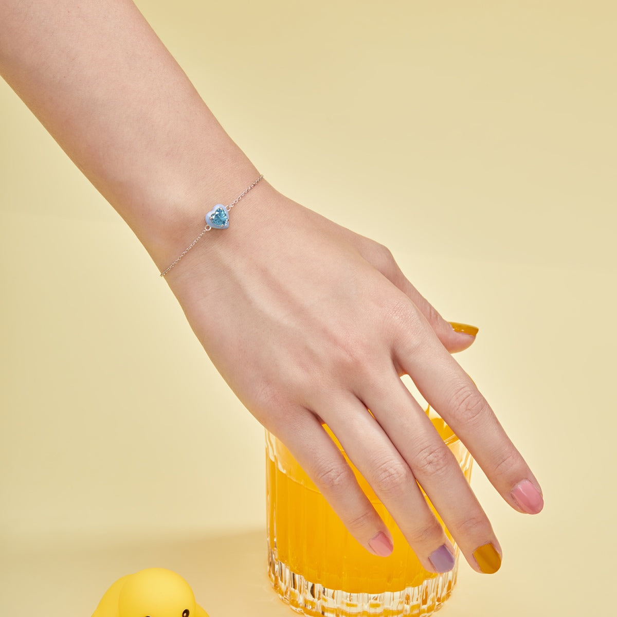 [Lumi Jewellery]Sparkling Romantic Heart Shape Lover Bracelet
